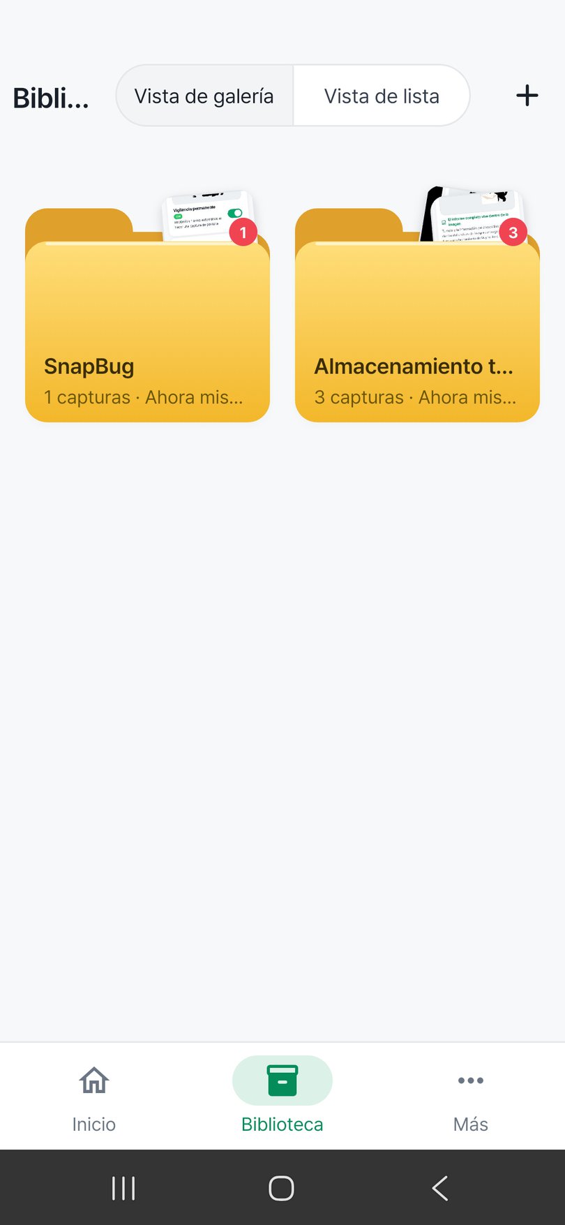 Lista de proyectos